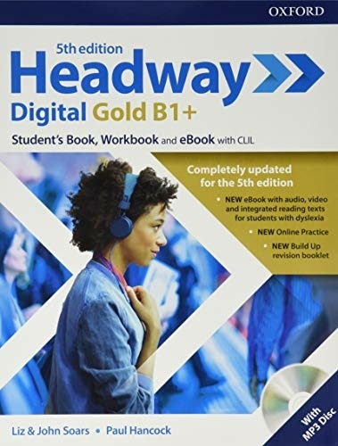 HEADWAY DIGITAL GOLD B1+ 5TH ED - copertina